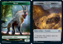 Beast (013) // Treasure (027) Double-Sided Token - Foil