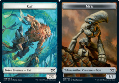 Cat (004) // Myr (024) Double-Sided Token - Foil