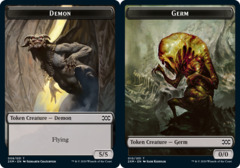 Demon (009) // Germ (010) Double-Sided Token - Foil