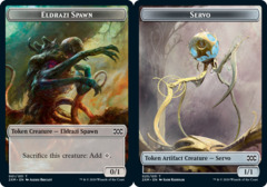 Eldrazi Spawn (001) // Servo (025) Double-Sided Token - Foil