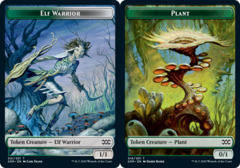 Elf Warrior Token // Plant Token - Foil