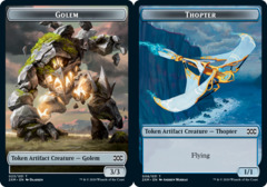 Golem Token // Thopter Token - Foil