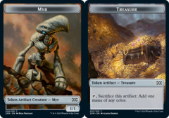 Myr (024) // Treasure (027) Double-Sided Token - Foil