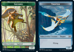 Squirrel (018) // Thopter (008) Double-Sided Token - Foil