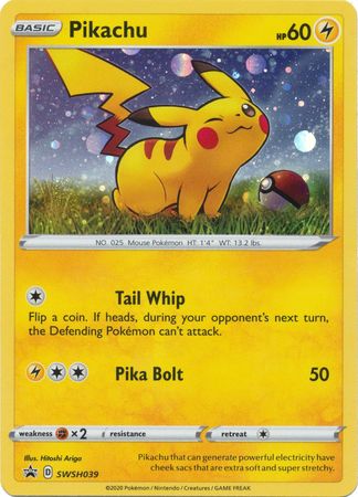 Pikachu - SWSH039 - SWSH Black Star Promos