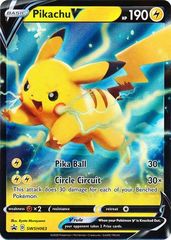 Pikachu V SWSH063 Wave Holo Promo - V Powers Tin