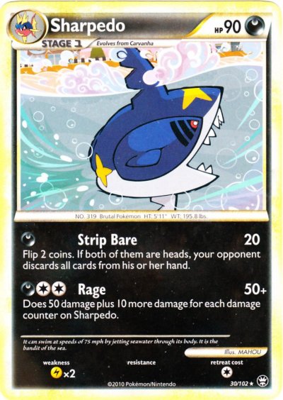 Sharpedo - 30/102 - Rare