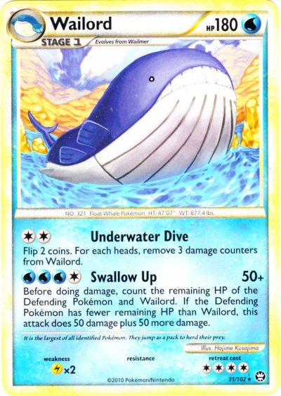 Wailord - 31/102 - Rare