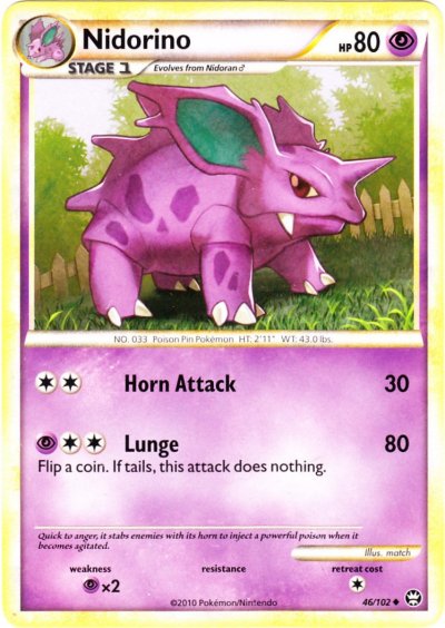 Nidorino - 46/102 - Uncommon