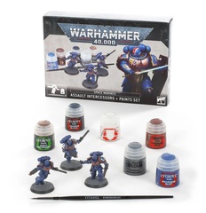 Warhammer 40,000: Space Marines Assault Intercessors + Paint Set [OOP]