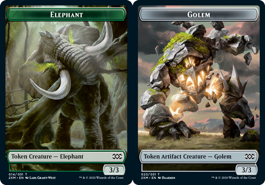 Elephant Token // Golem Token - Foil