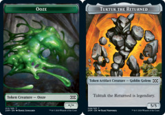 Ooze (015) // Tuktuk the Returned (028) Double-Sided Token - Foil