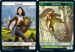 Soldier Token // Squirrel Token - Foil