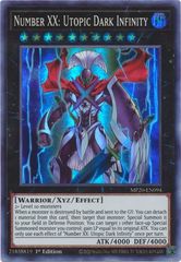 Number XX: Utopic Dark Infinity - MP20-EN094 - Super Rare - 1st Edition