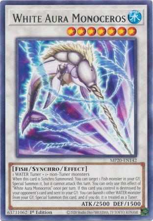White Aura Monoceros - MP20-EN142 - Rare - 1st Edition