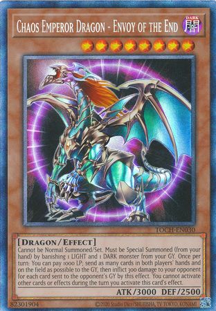 Chaos Emperor Dragon - Envoy of the End - TOCH-EN030 - Collectors Rare - Unlimited Edition