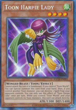 Toon Harpie Lady - TOCH-EN002 - Collectors Rare - Unlimited Edition