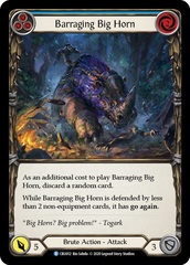 Barraging Big Horn (Blue) - Rainbow Foil - 1st Edition