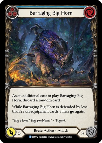 Barraging Big Horn (Blue) - 1st Edition