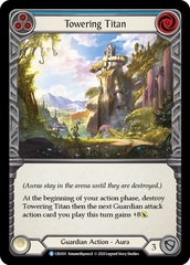 Towering Titan (Blue) - Rainbow Foil - 1st Edition