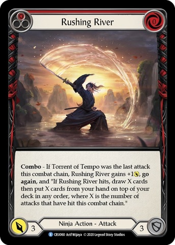 Rushing River (Red) - Rainbow Foil - 1st Edition
