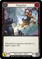 Flying Kick (Red) - Rainbow Foil - 1st Edition