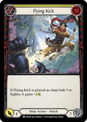 Flying Kick (Yellow) - Rainbow Foil - 1st Edition