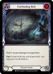 Foreboding Bolt (Blue) - Rainbow Foil - 1st Edition