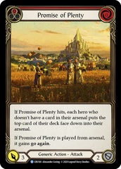 Promise of Plenty (Red) - Rainbow Foil - 1st Edition