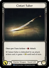 Cintari Saber - Cold Foil - 1st Edition