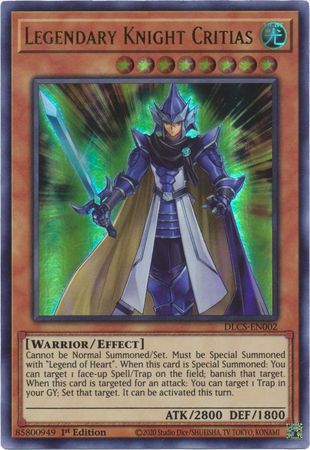 Legendary Knight Critias - DLCS-EN002 - Ultra Rare - 1st Edition
