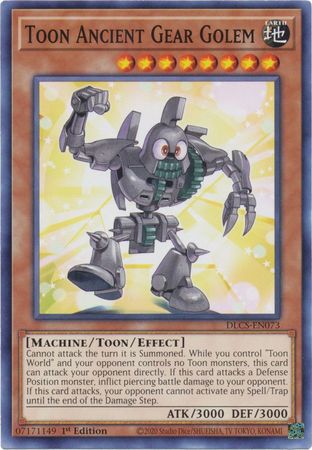 Toon Ancient Gear Golem - DLCS-EN073 - Commun - 1ere edition // Dragons of Legend: the Complete Series