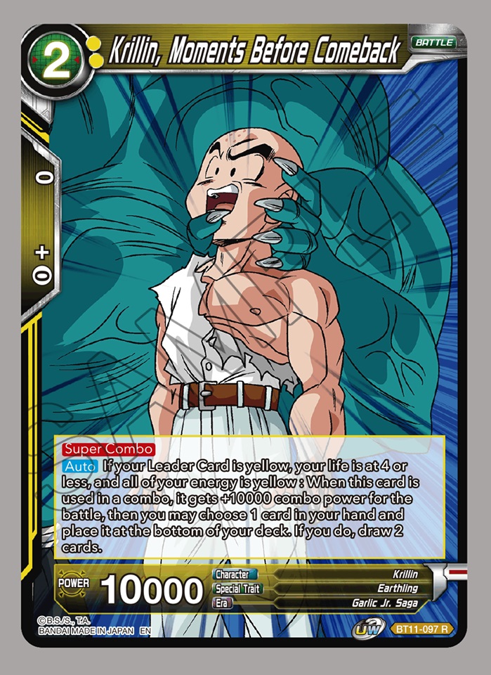 Krillin, Moments Before Comeback - BT11-097 - R