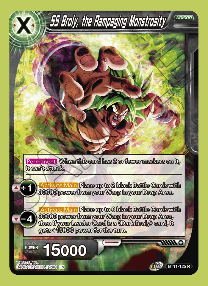 SS Broly, the Rampaging Monstrosity - BT11-125 - R