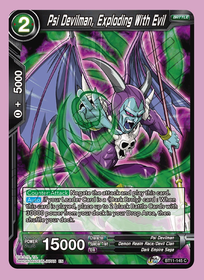 Psi Devilman, Exploding With Evil - BT11-145 - C - Foil