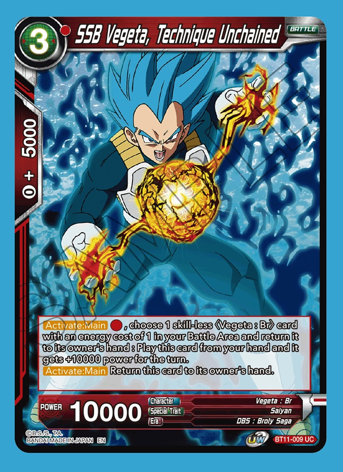 SSB Vegeta, Technique Unchained - UC - Foil