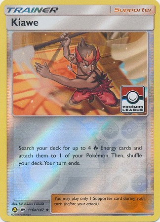 Kiawe - 116a/147 - Pokemon League Promo