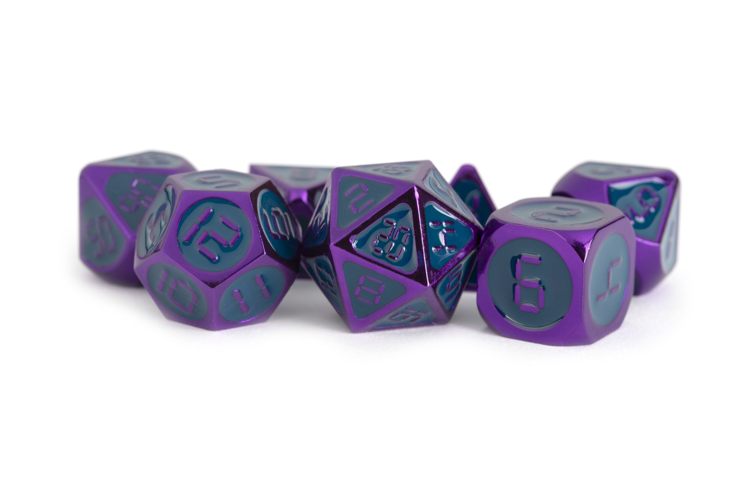 Purple with Teal Enamel