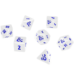 D&D Heavy Metal Icewind Dale 7-Die Set - White/Blue