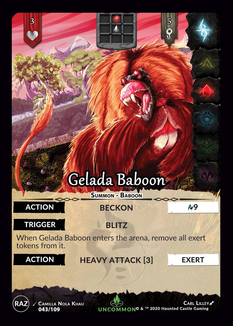 Gelada Baboon