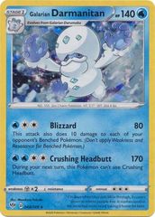 Galarian Darmanitan - 044/189 - Cracked Ice Holo (SWSH Darkness Ablaze Symbol)