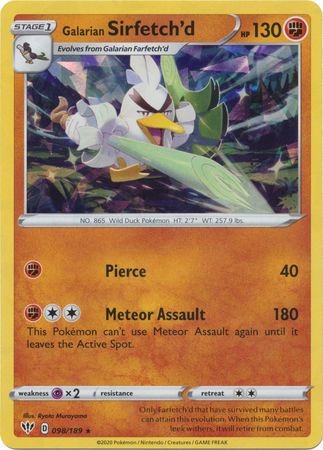 Galarian Sirfetchd - 098/189 - Shattered Holo Rare