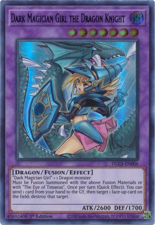 Dark Magician Girl the Dragon Knight  (Alternate Art) - DLCS-EN006 - Ultra Rare - 1st Edition