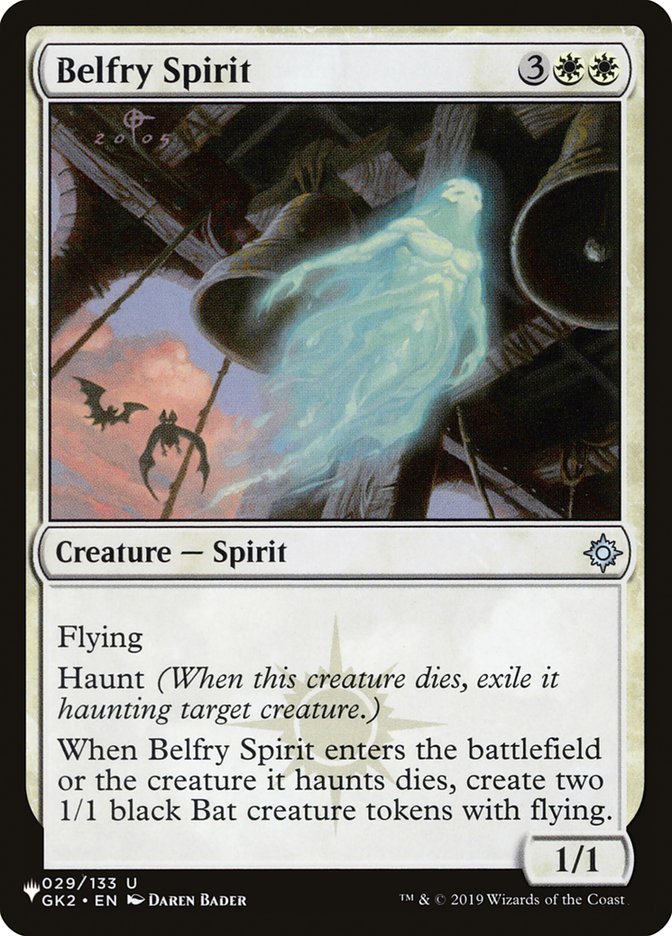 Belfry Spirit - The List