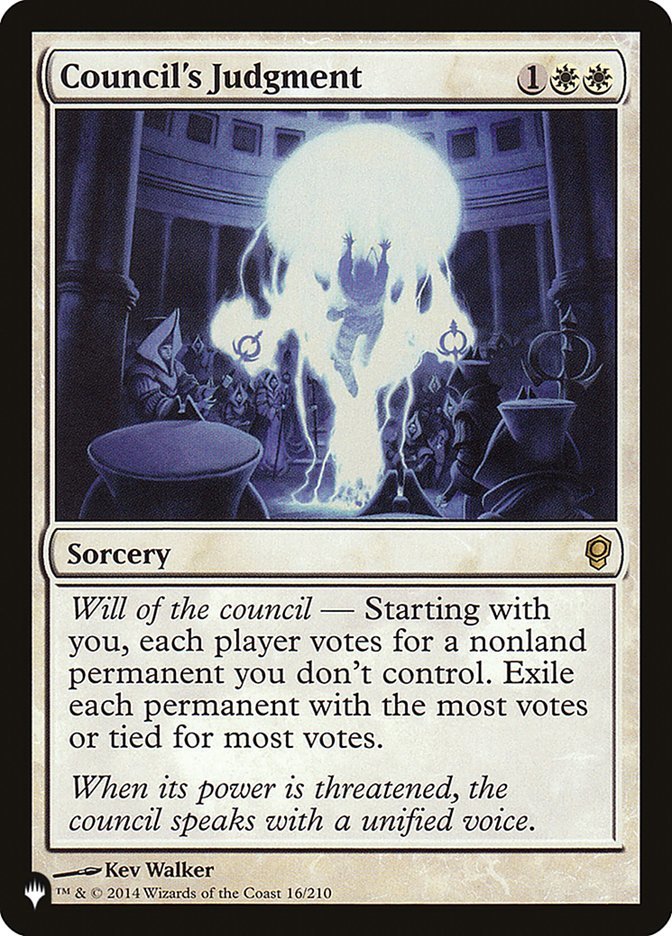 judgment mtg card list 1x Council's Judgment - The List MTG The List NM Magic Regular