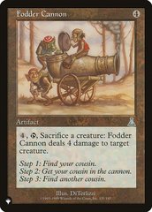 Fodder Cannon - The List