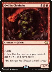 Goblin Chieftain - The List