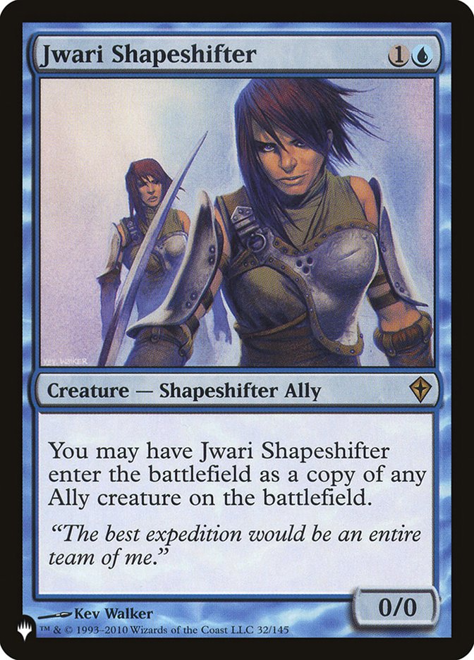 Jwari Shapeshifter - The List