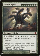 Khalni Hydra - The List