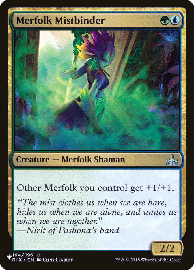 Merfolk Mistbinder - The List